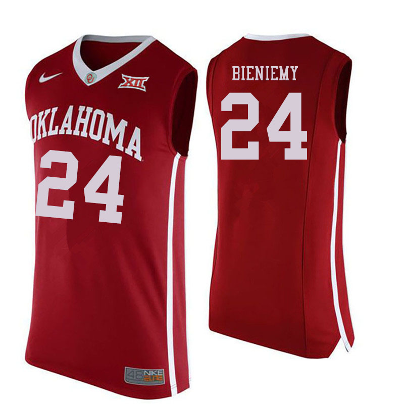 Oklahoma Sooners #24 Jamal Bieniemy College Basketball Jersyes Sale-Crimson